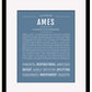 Frame Options | Steele Blue | Black Frame, Matted