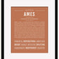 Frame Options | Terra Cotta | Black Frame, Matted