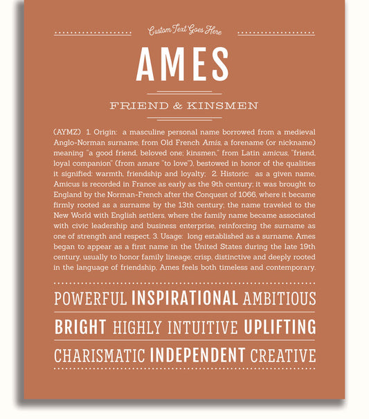 Frame Options | Terra Cotta | No Frame