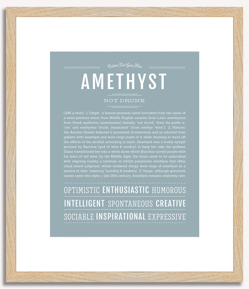 Amethyst | Name Art Print