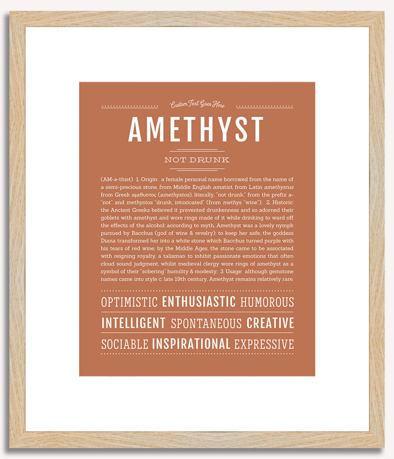 Amethyst | Name Art Print