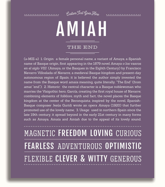 Frame Options | Deep Purple | No Frame