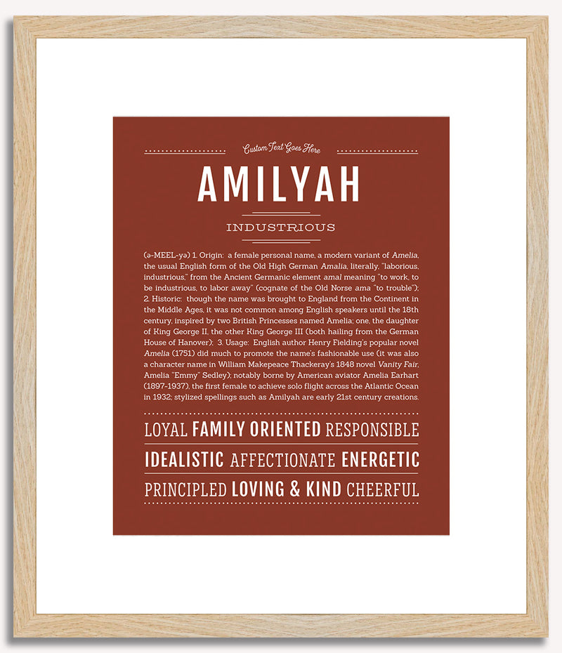 Amilyah | Name Art Print