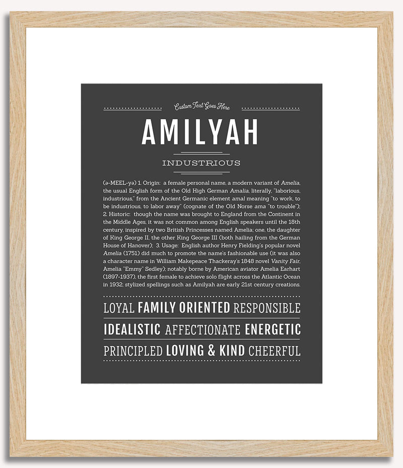 Amilyah | Name Art Print