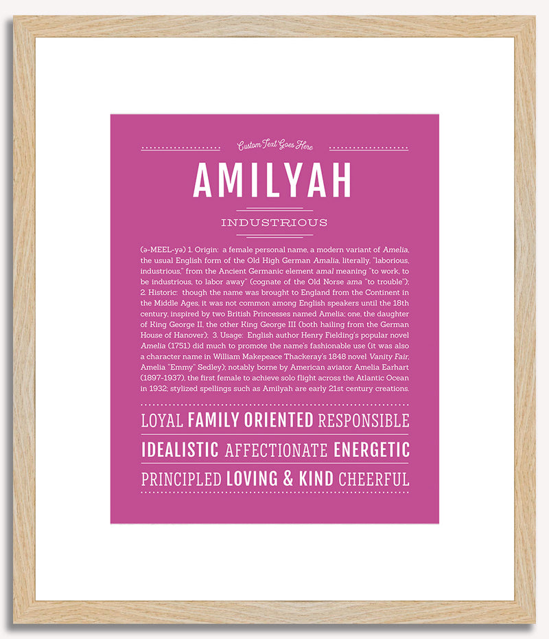 Amilyah | Name Art Print