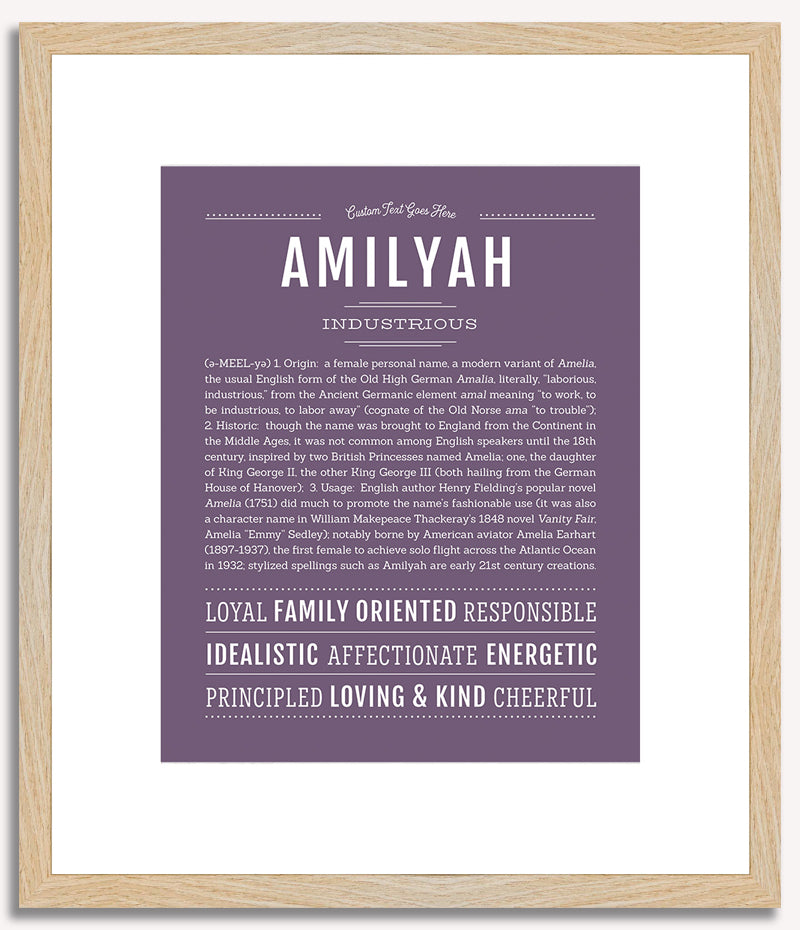 Amilyah | Name Art Print