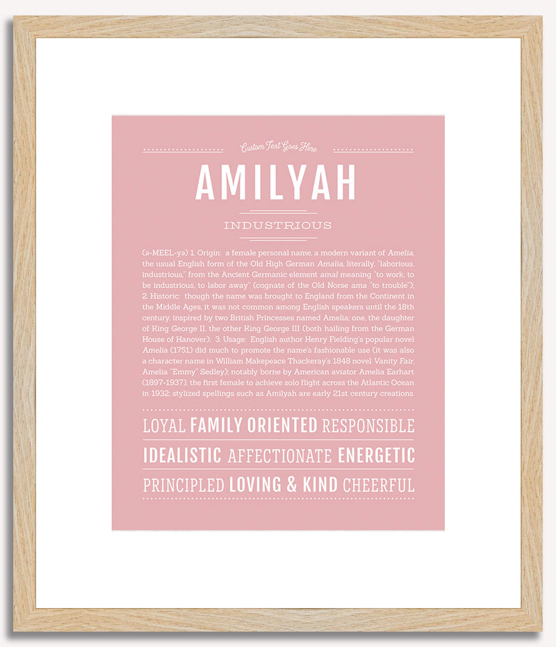 Amilyah | Name Art Print