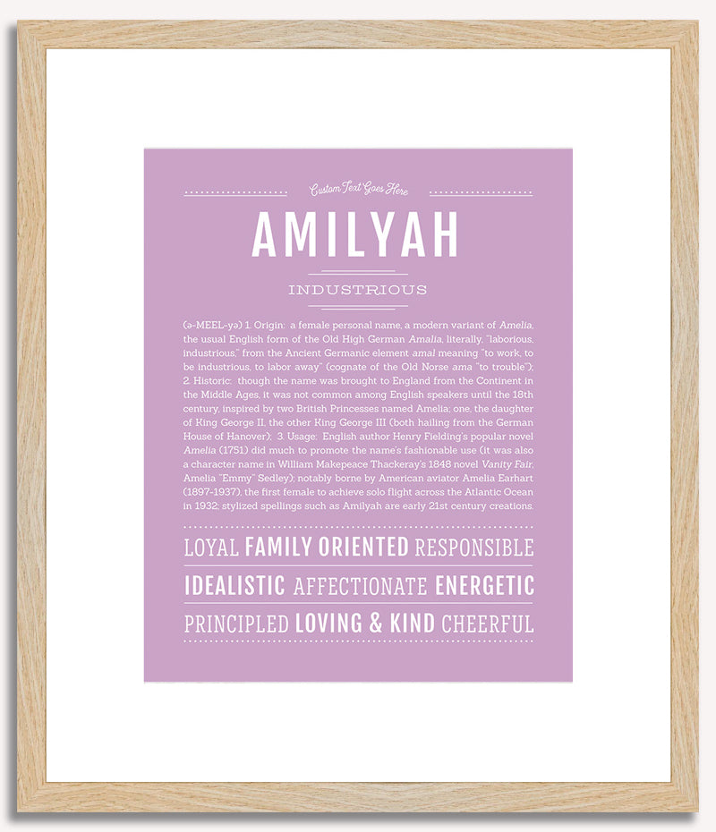 Amilyah | Name Art Print