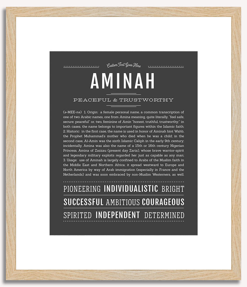 Aminah | Name Art Print