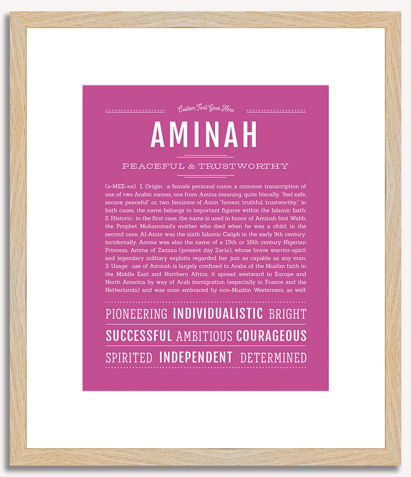 Aminah | Name Art Print