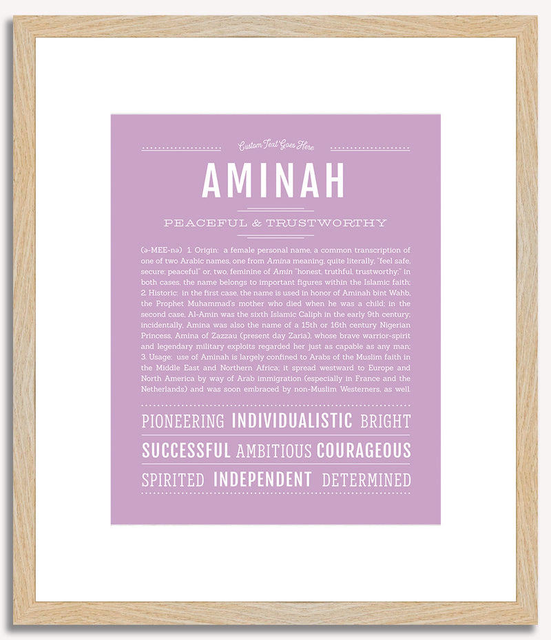 Aminah | Name Art Print