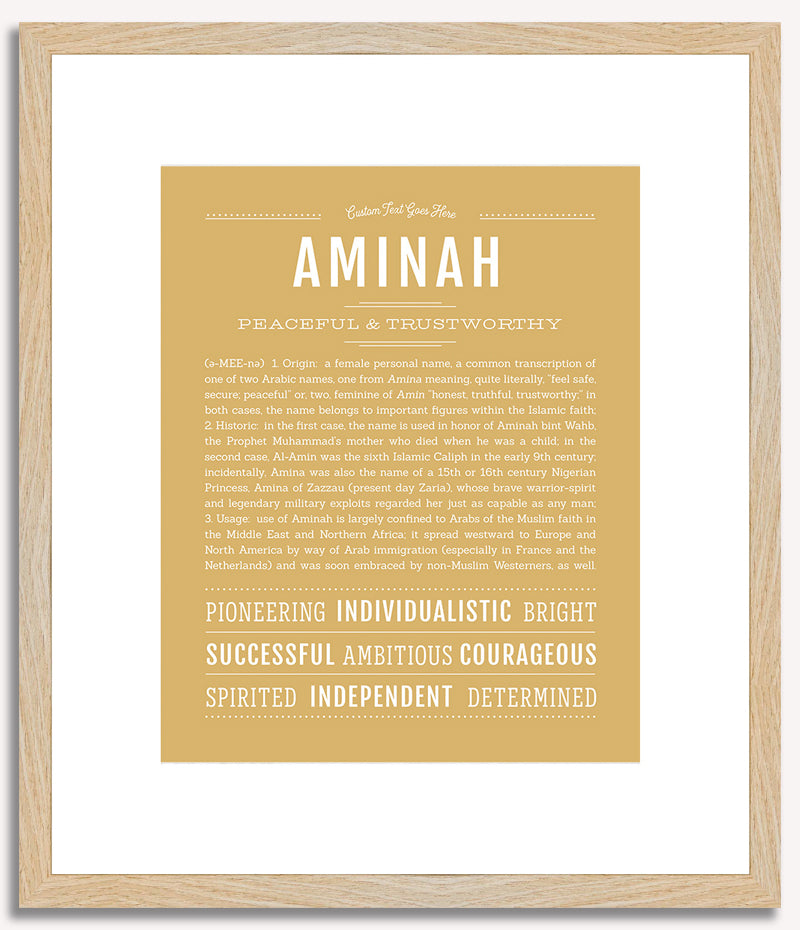 Aminah | Name Art Print