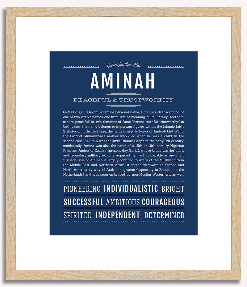 Aminah | Name Art Print