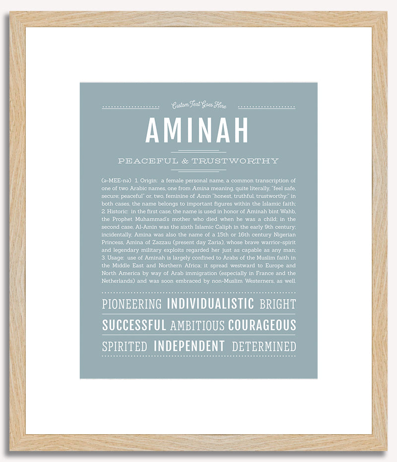 Aminah | Name Art Print