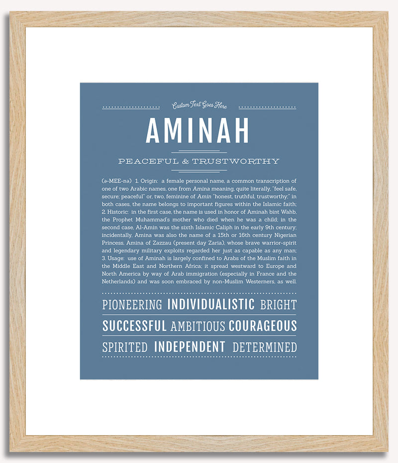 Aminah | Name Art Print