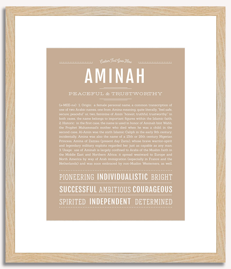 Aminah | Name Art Print