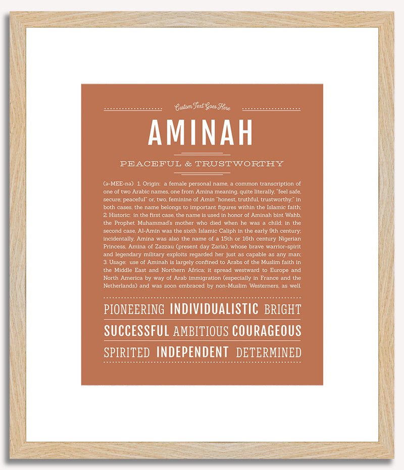 Aminah | Name Art Print