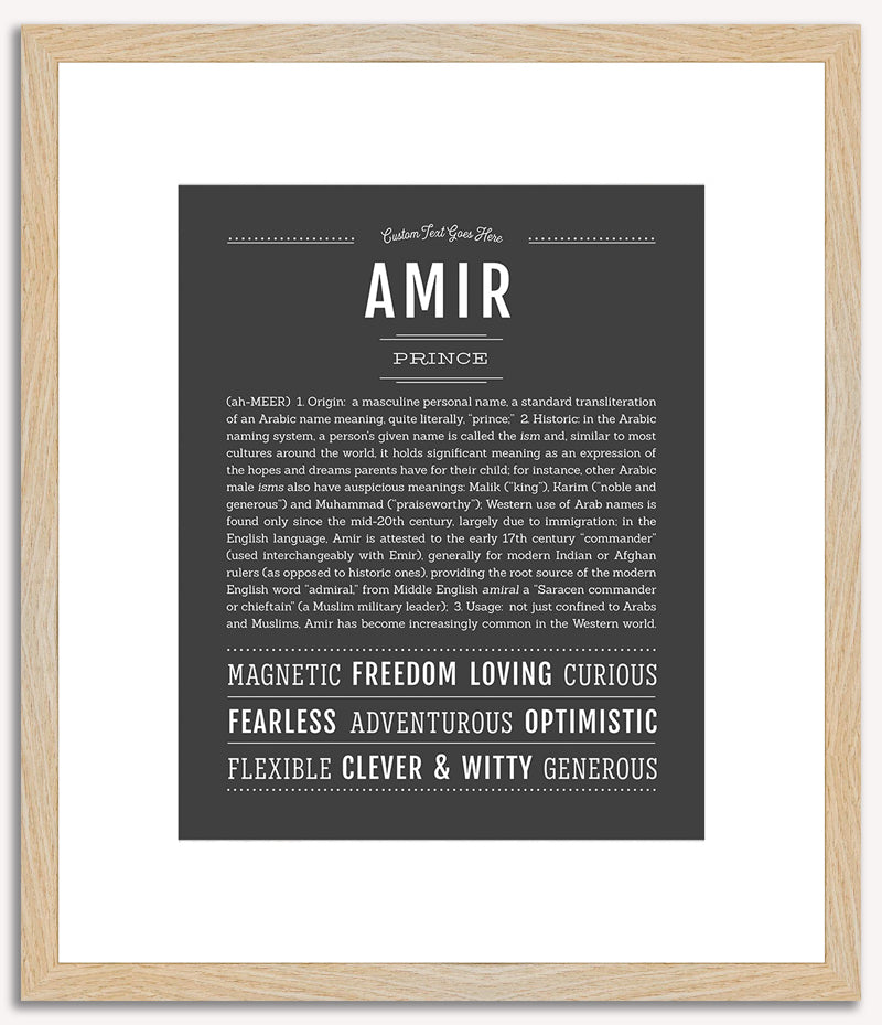 Amir | Name Art Print