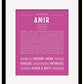 Frame Options | Dark Pink | Black Frame, Matted
