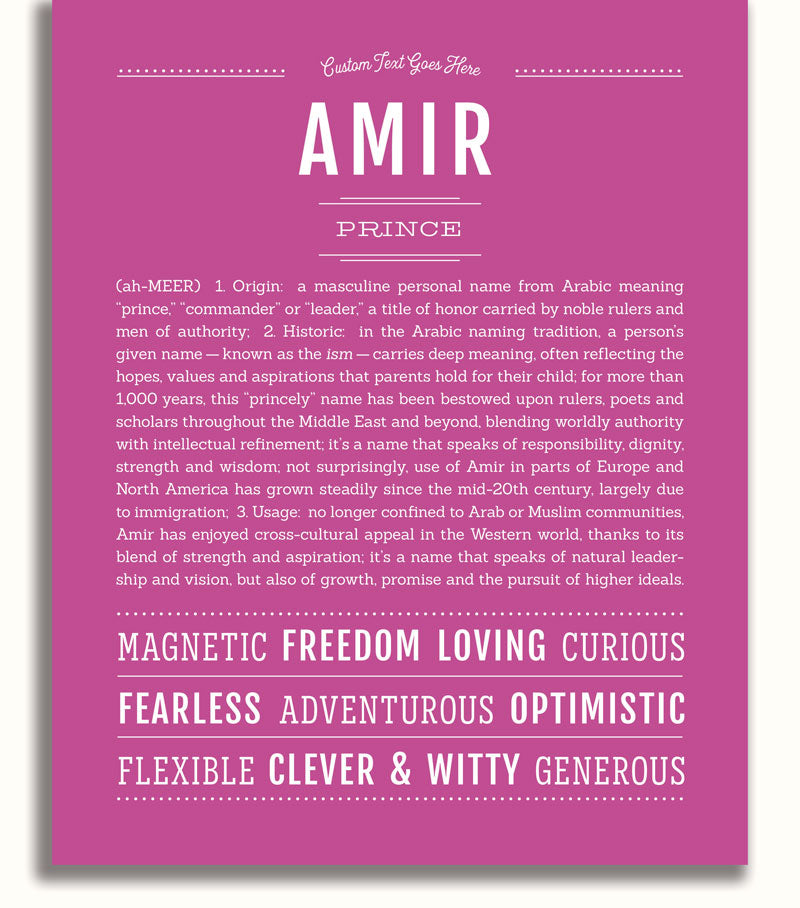 Frame Options | Dark Pink | No Frame