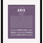 Frame Options | Deep Purple | Black Frame, Matted