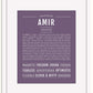 Frame Options | Deep Purple | White Frame, Matted