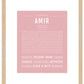 Frame Options | Dusty Rose | Maple Frame, Matted