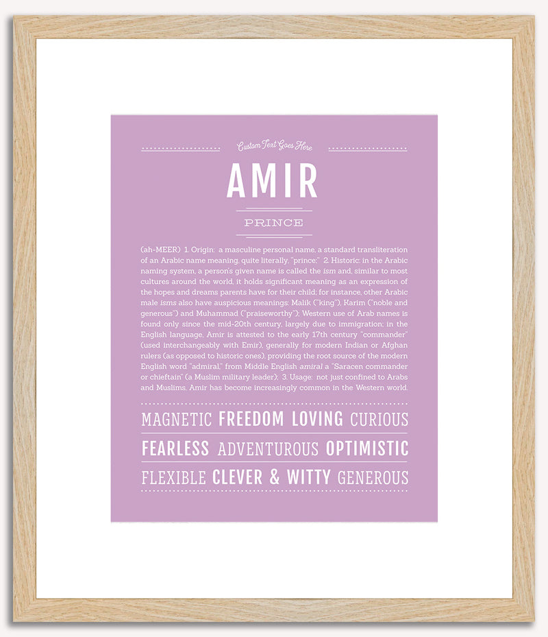 Amir | Name Art Print