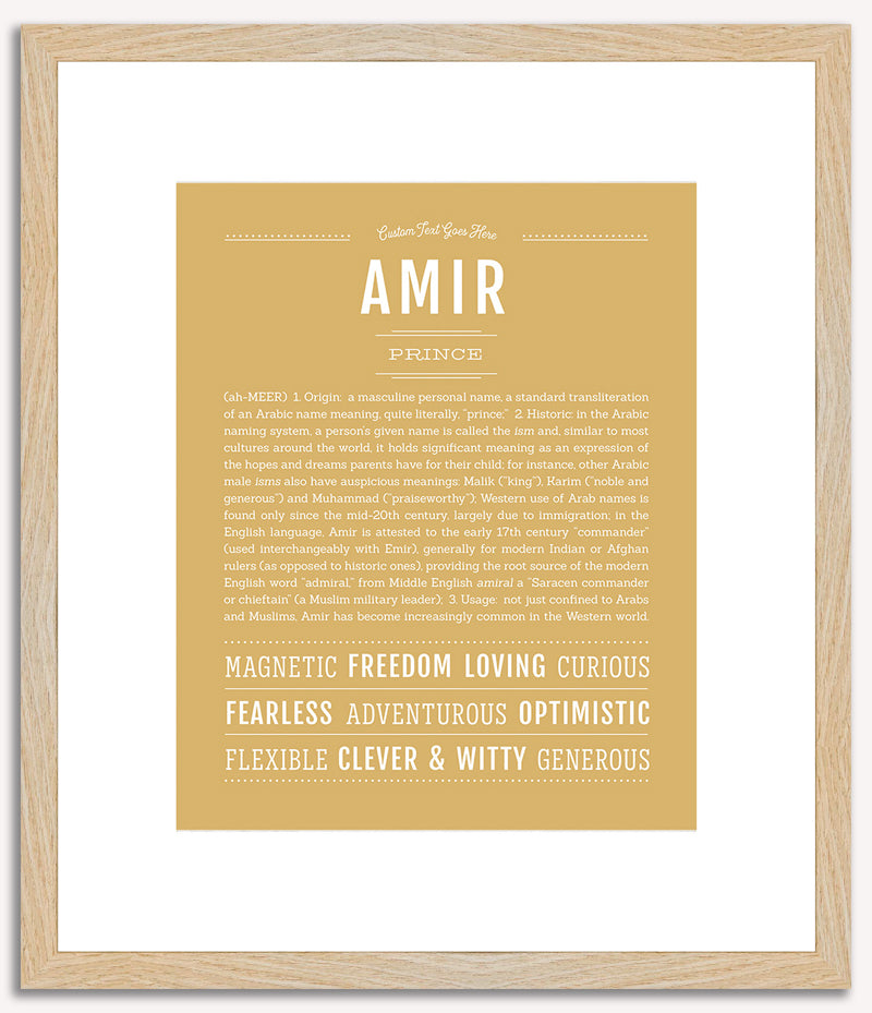 Amir | Name Art Print