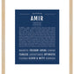 Frame Options | Midnight Blue | Maple Frame, Matted
