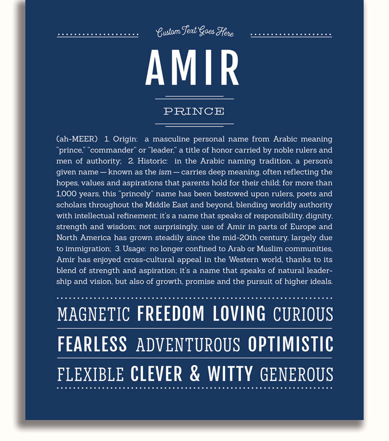 Frame Options | Midnight Blue | No Frame