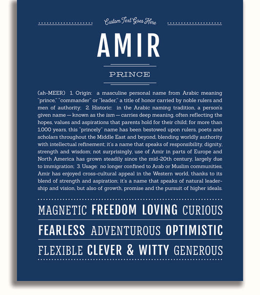Frame Options | Midnight Blue | No Frame