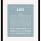 Frame Options | Powder Blue | Black Frame, Matted