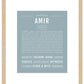 Frame Options | Powder Blue | Maple Frame, Matted