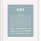 Frame Options | Powder Blue | White Frame, Matted