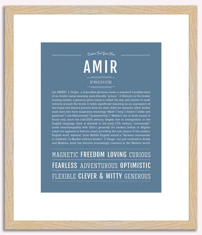 Amir | Name Art Print