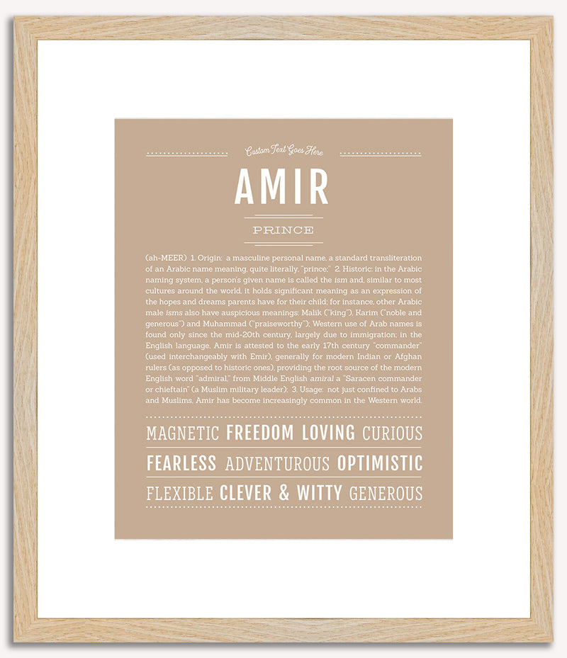 Amir | Name Art Print