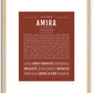 Amira | Name Art Print