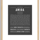 Amira | Name Art Print