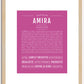 Amira | Name Art Print