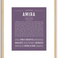 Amira | Name Art Print