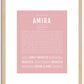 Amira | Name Art Print