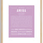 Amira | Name Art Print