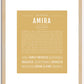 Amira | Name Art Print