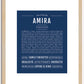 Amira | Name Art Print