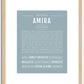 Amira | Name Art Print