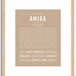 Amira | Name Art Print