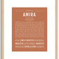 Amira | Name Art Print