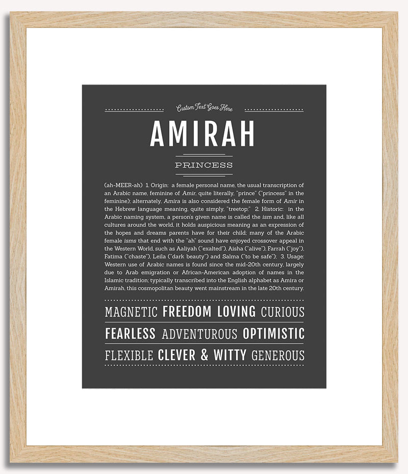 Amirah | Name Art Print