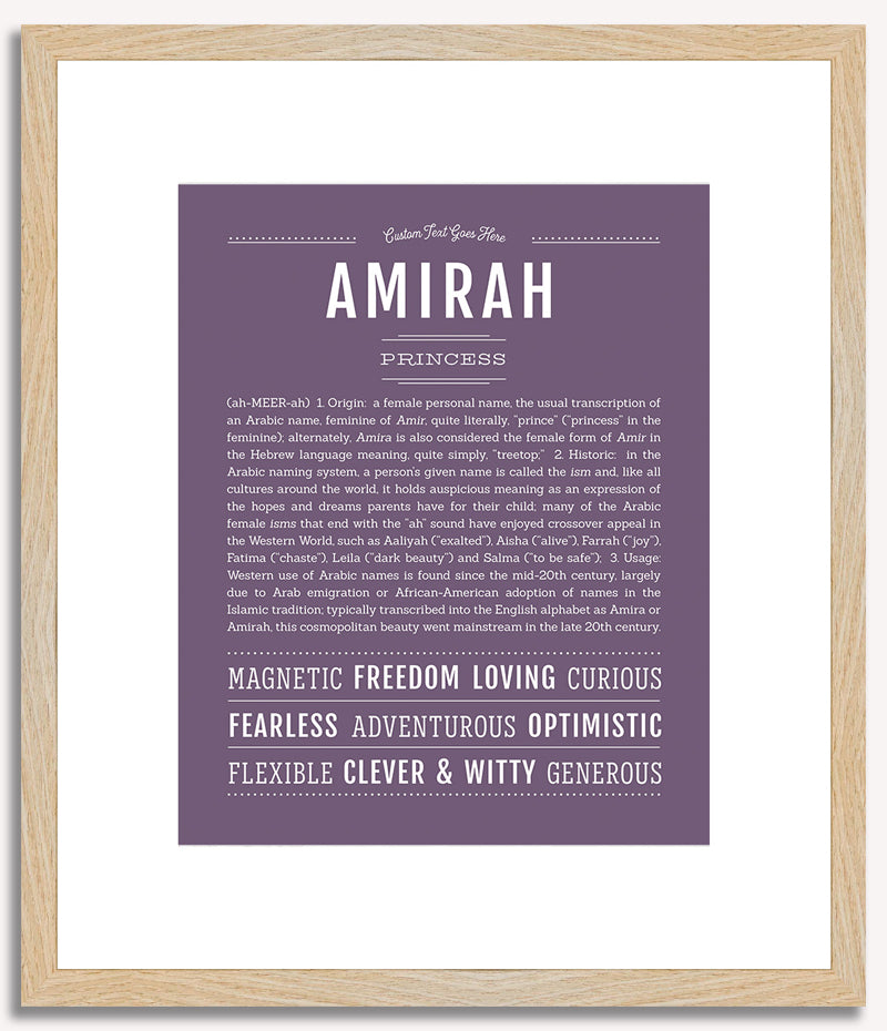 Amirah | Name Art Print